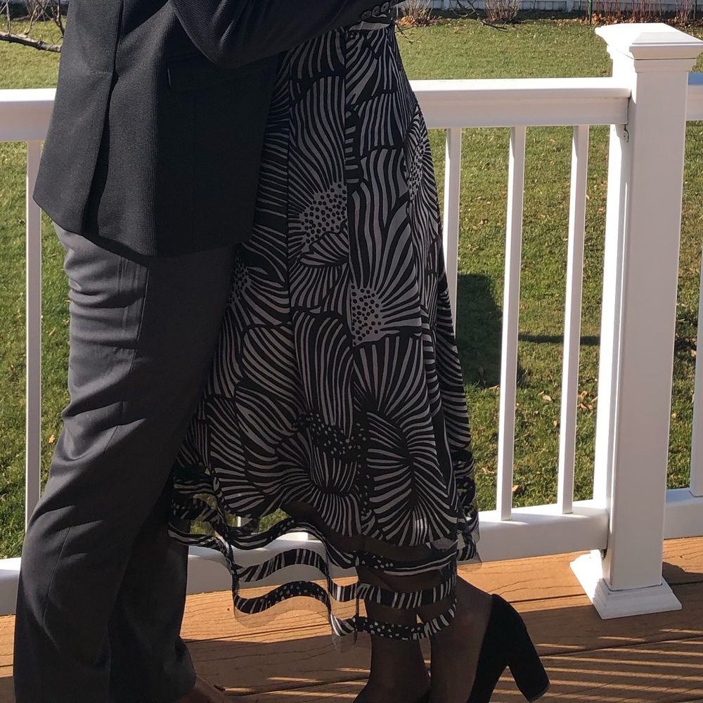Anthropologie black motif skirt - Picture 7 of 8